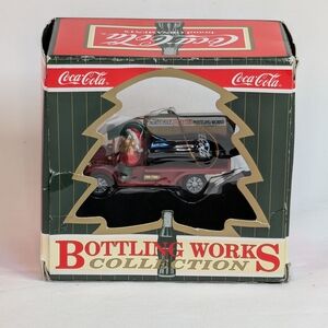 1996 Coca-Cola Bottling Works Elf In Truck Ornament New from Kmart